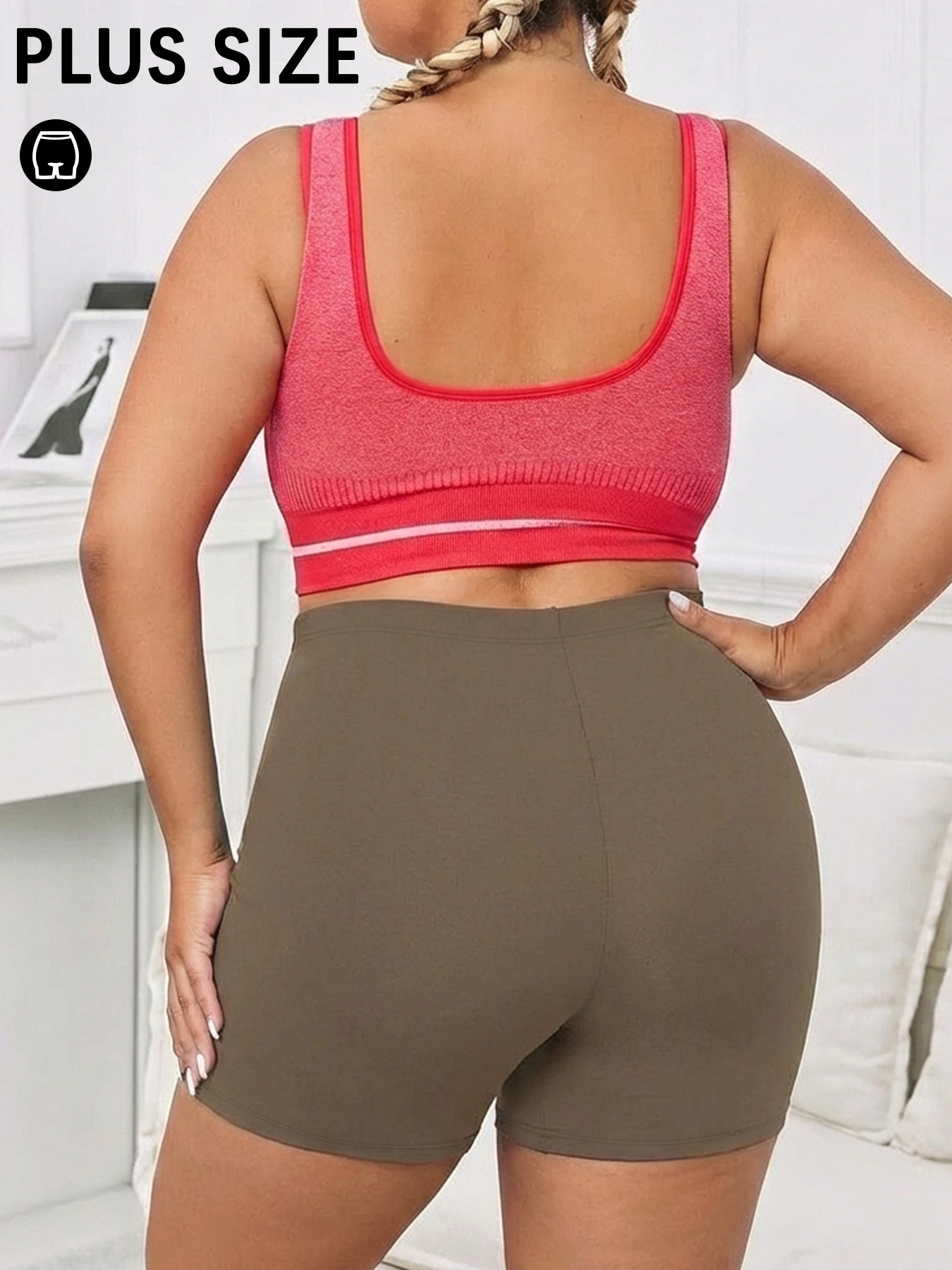 Running Gear Woman - Plus Size Women's High Elastic Biker