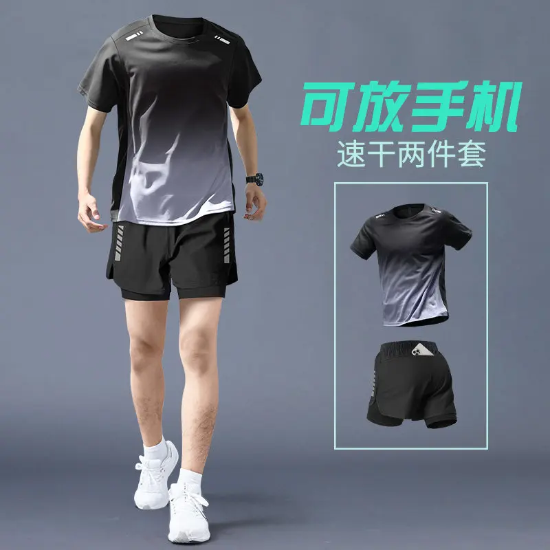 Running Gear Men - Men's Summer Running Set - Quick-Dry