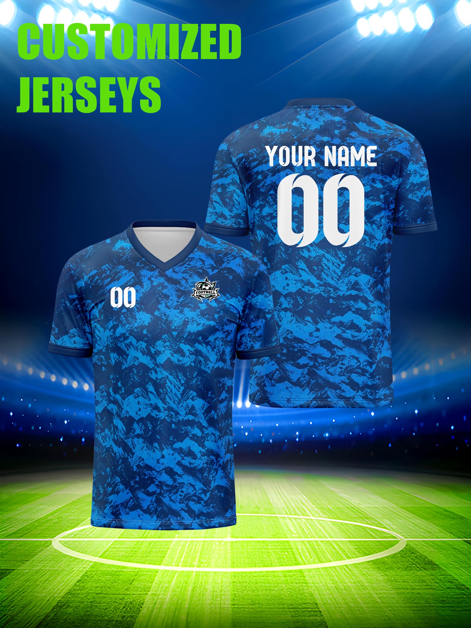 Running Gear Men - Custom Soccer Jersey With Custom Image,