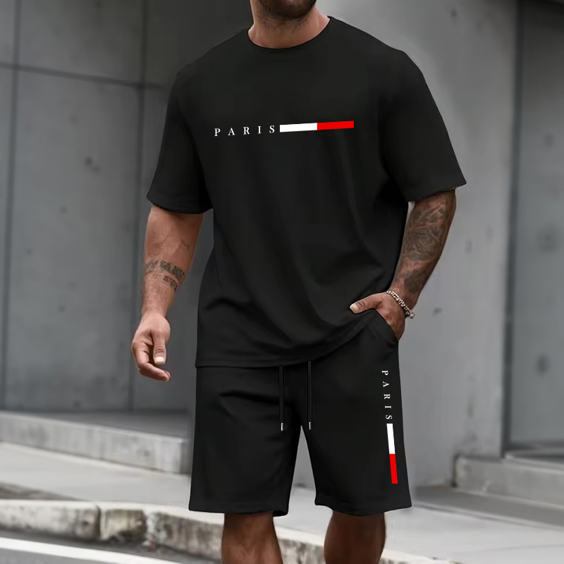 Running Gear Men - Men's Tracksuit 2 Piece O-neck Short