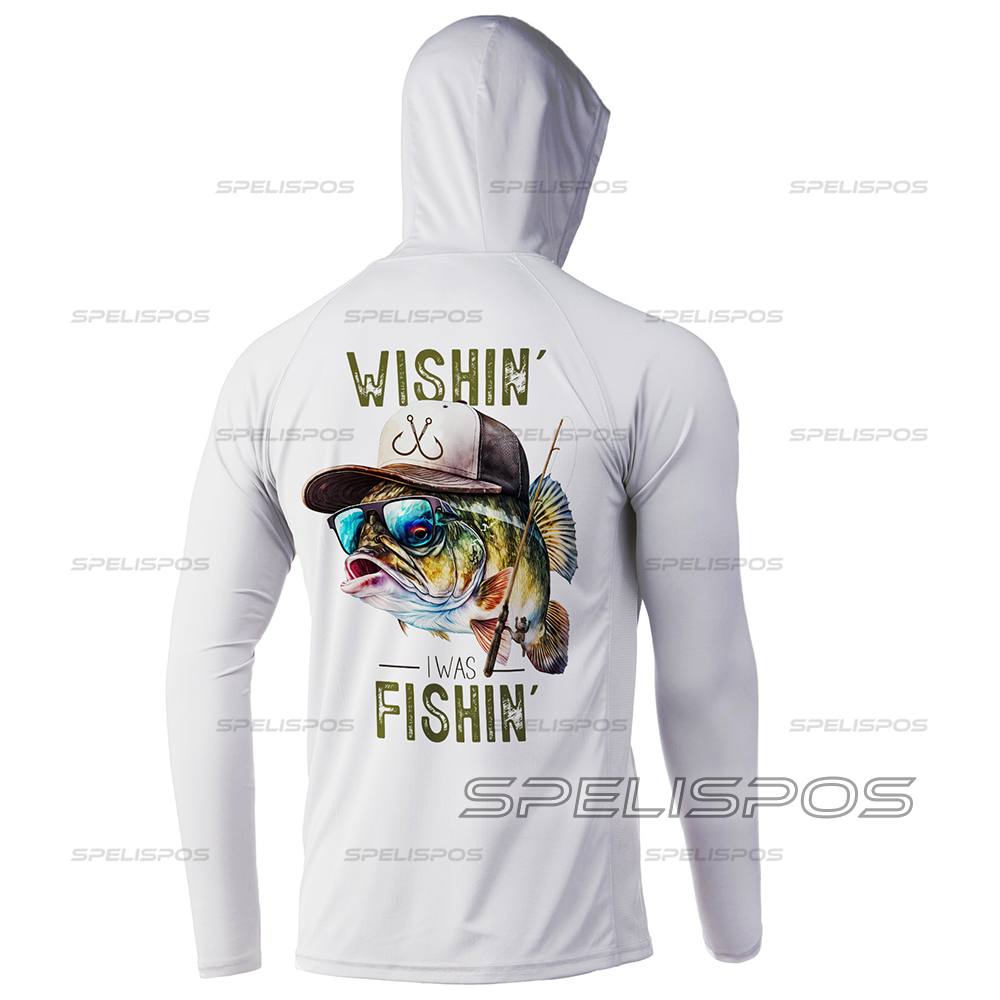 Fishing Hood White Long Sleeve - Running Gear Sale avis et prix