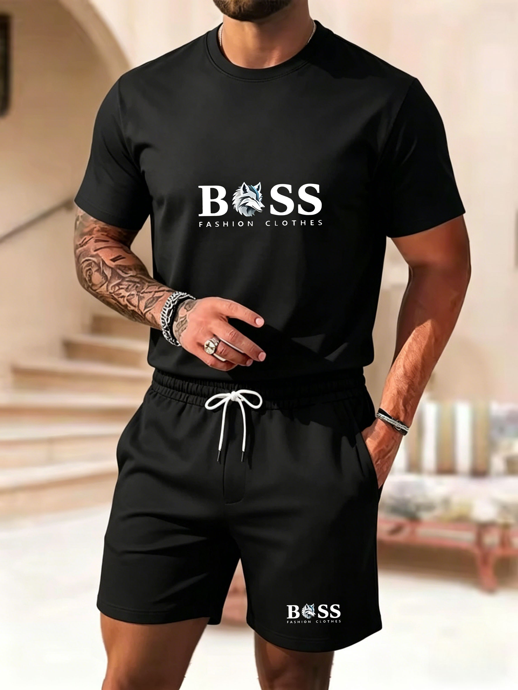 Men's two-piece sportswear sho - Running Gear Men avis et prix