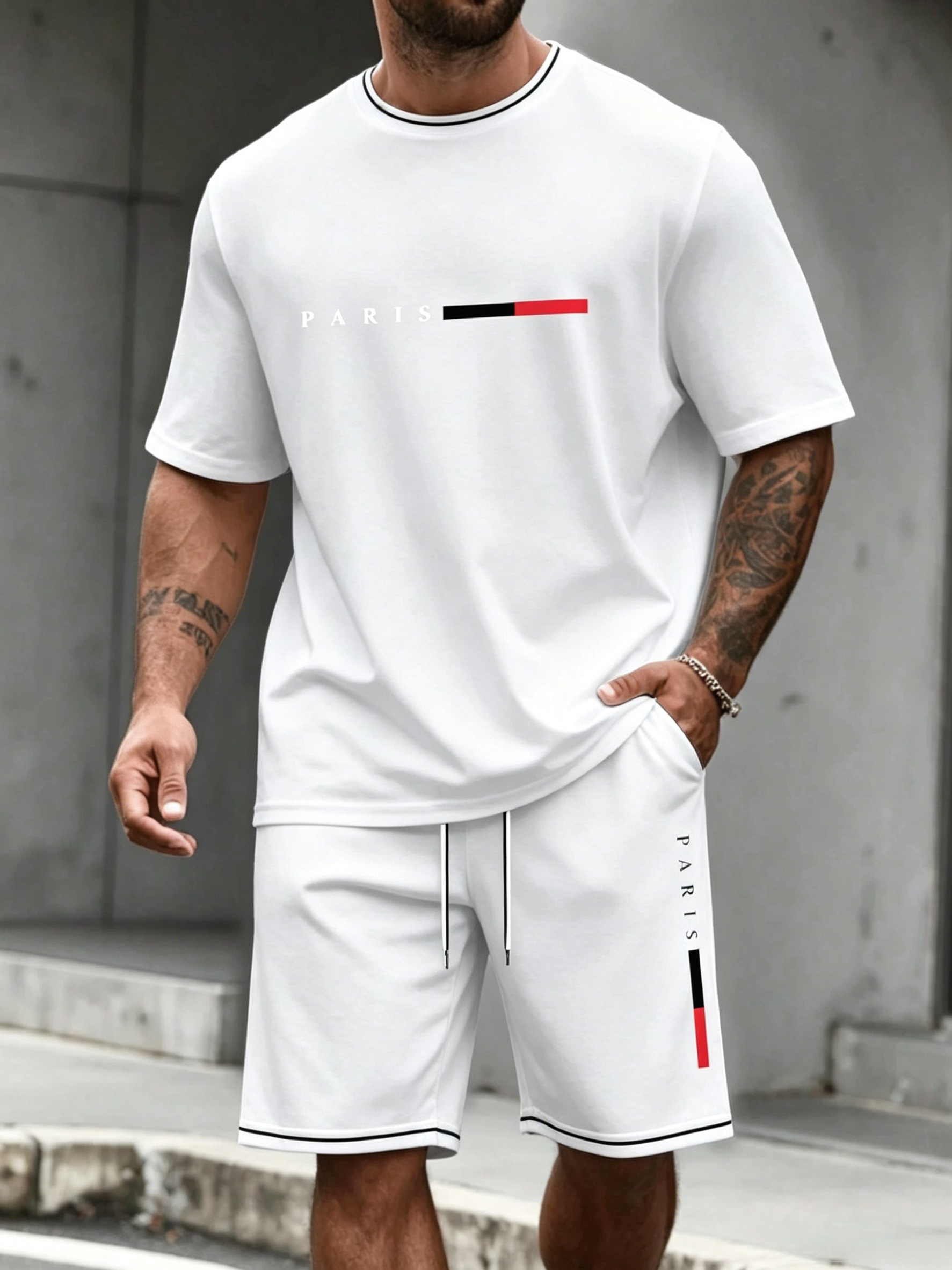 Men's Tracksuit 2 Piece ​O-nec - Running Gear Men avis et prix