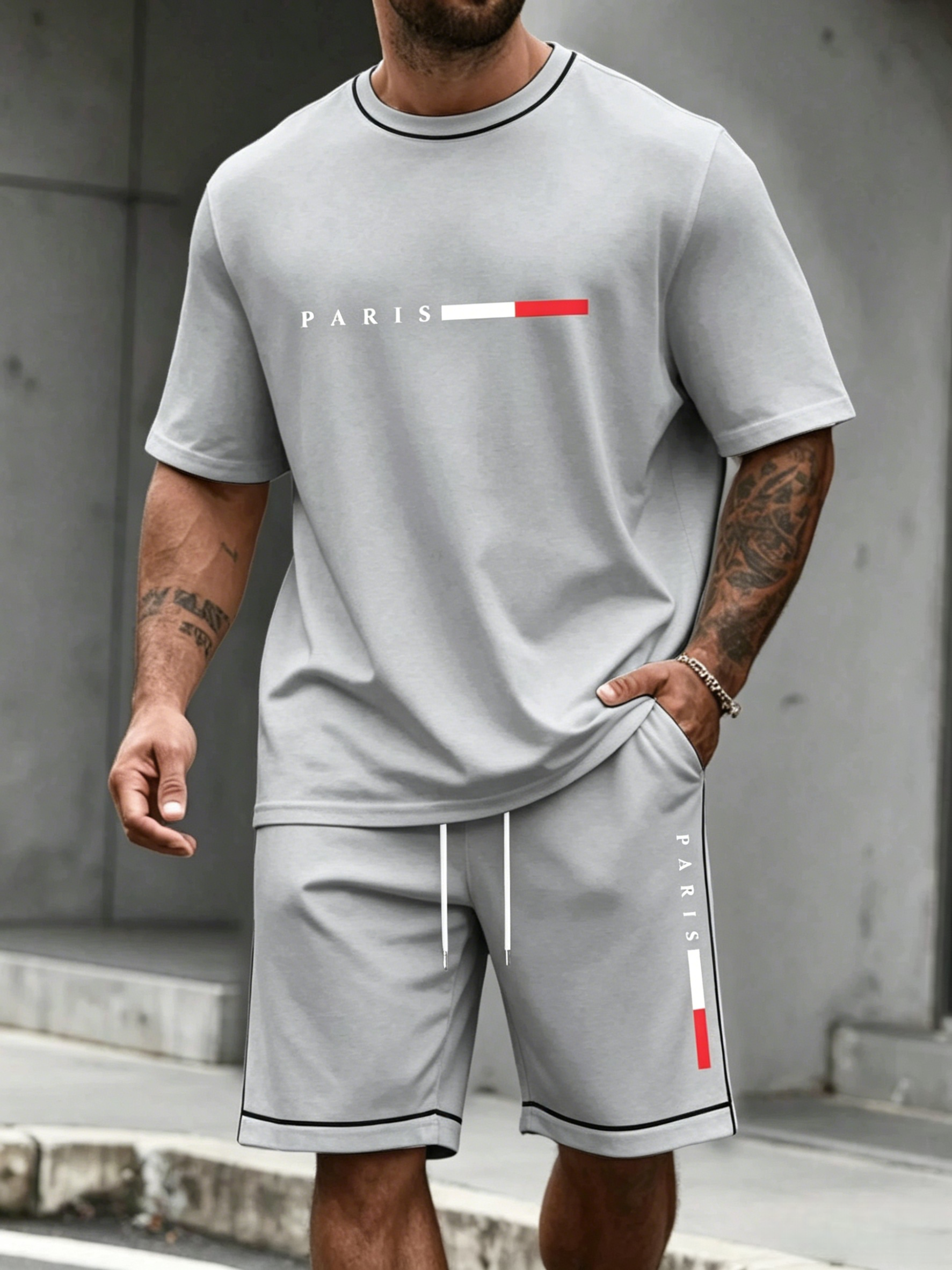 Men's Tracksuit 2 Piece ​O-nec - Running Gear Men avis et prix