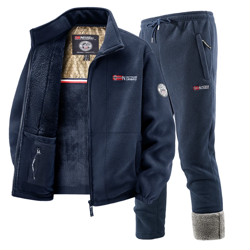 Mens Winter Fleece Tracksuit S - Running Gear Men avis et prix