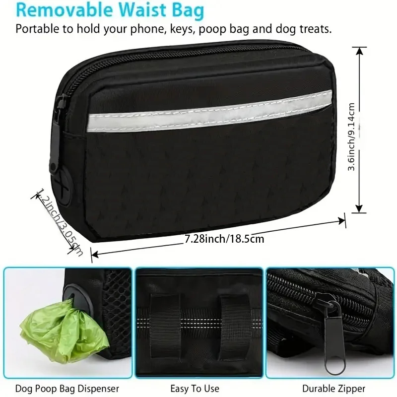 Free Dog Leash with Zipper Pou - Running Gear Dog avis et prix