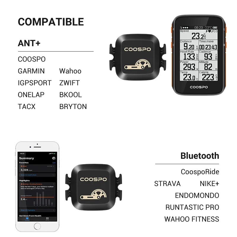 COOSPO BK467 Cadence and Speed - Heart Rate Strap Chest avis et prix