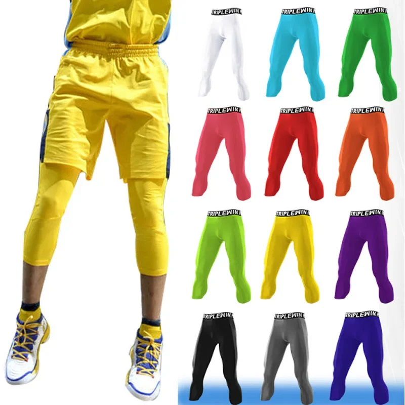 Men GYM Capri Running Tights P - Running Gear Men avis et prix
