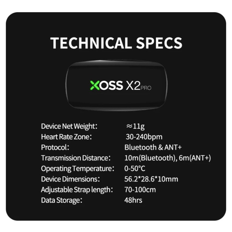 XOSS X2 Pro Heart Rate Monitor - Heart Rate Strap Chest avis et prix