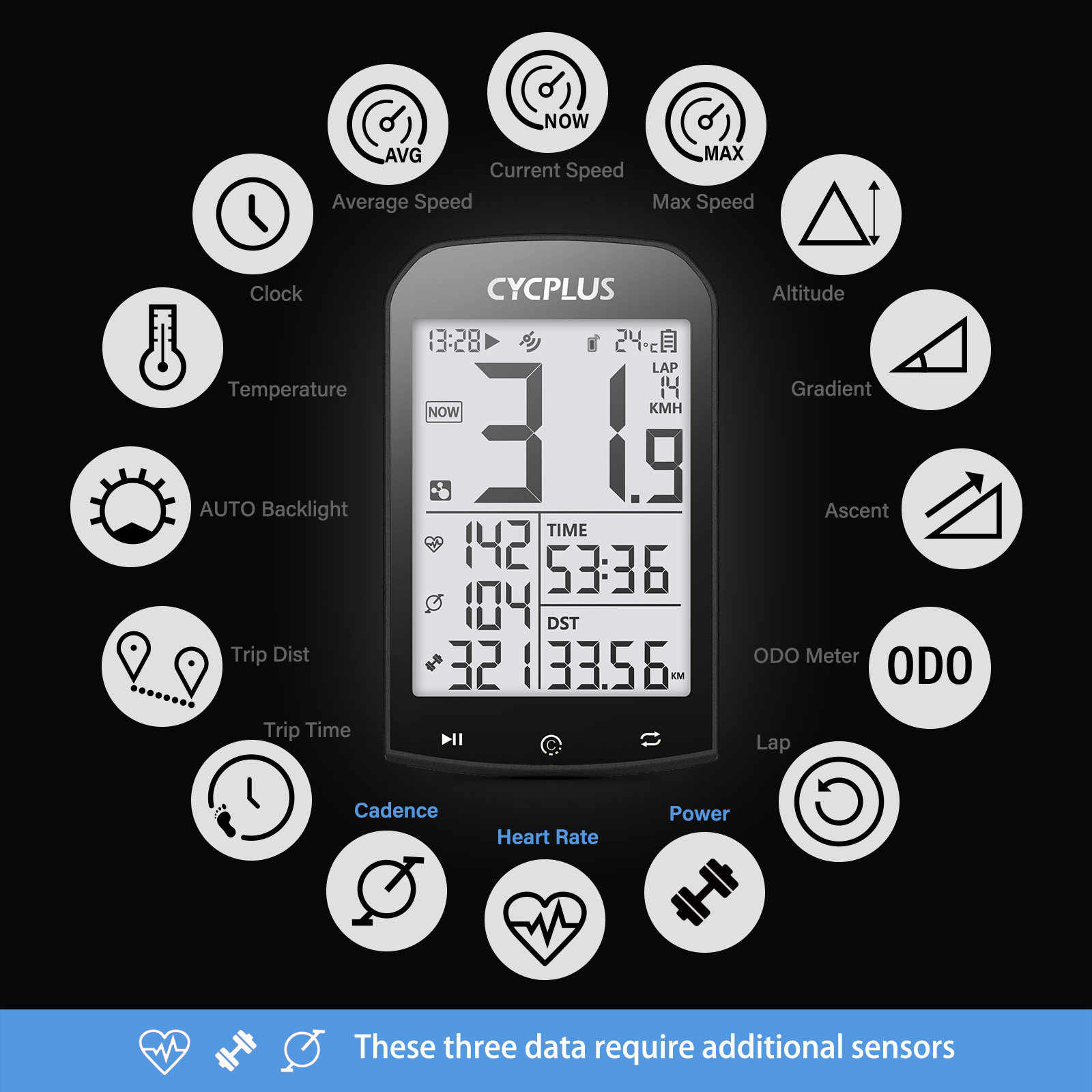 CYCPLUS Cycling Bicycle Access - Heart Rate Strap Chest avis et prix