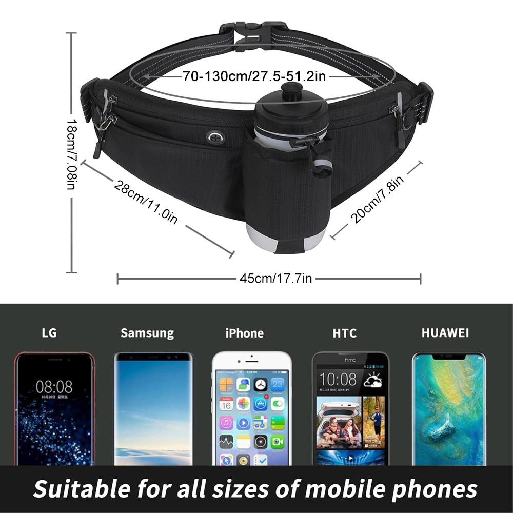 1PCS Fanny Pack with Water Bot - Running Gear Dog avis et prix