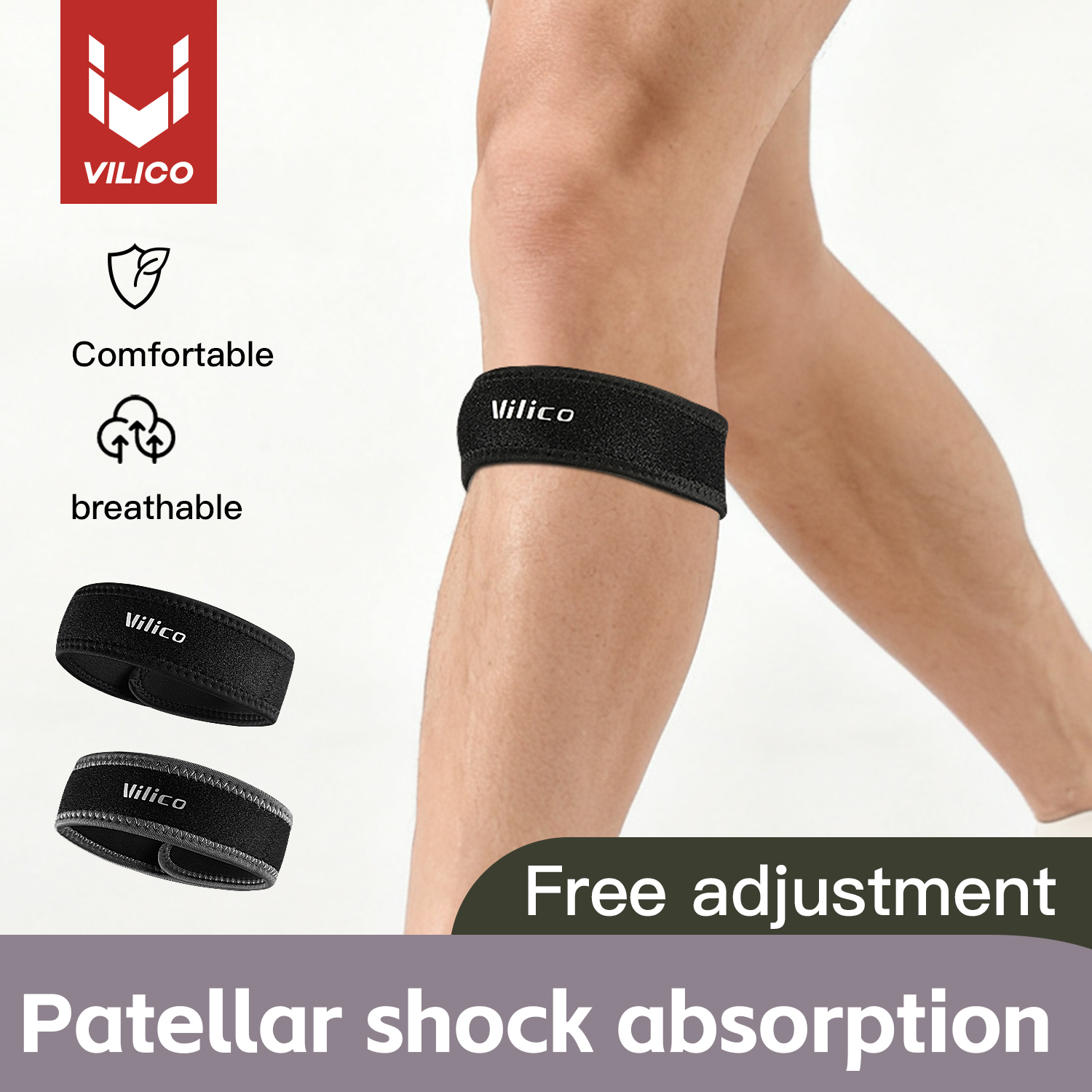 1PC Patella Kneecap Band Silic - Running Gear Sale avis et prix