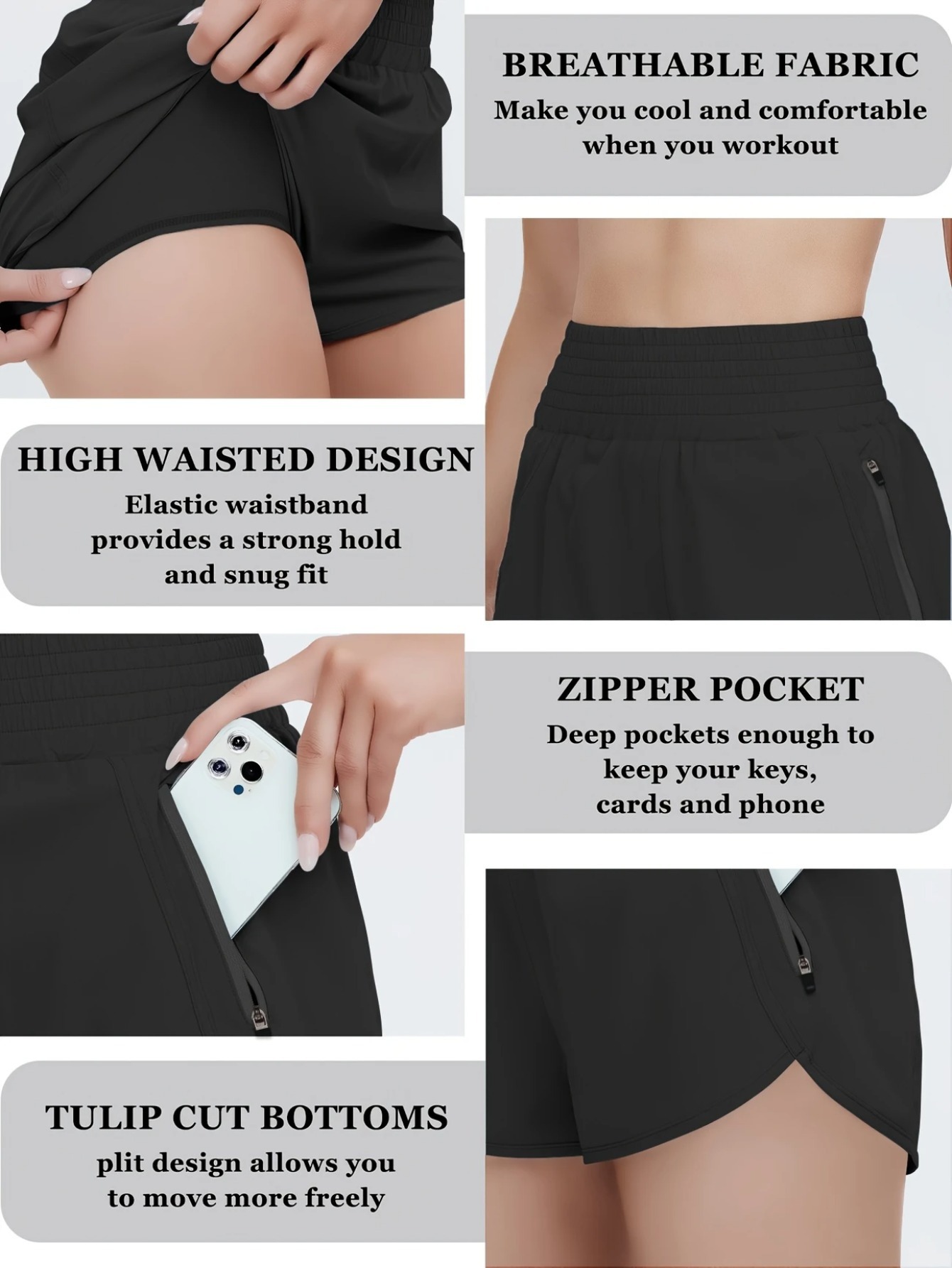 Women's High-waisted Sports Sh - Running Gear Woman avis et prix