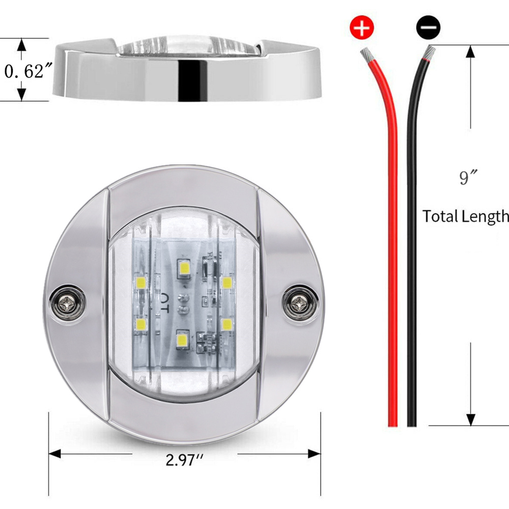 2PCS Running Lights For Boat N - Running Gear Boat avis et prix